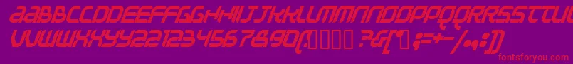 Question Font – Red Fonts on Purple Background