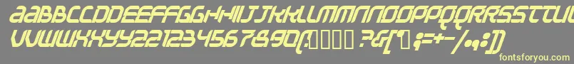 Question Font – Yellow Fonts on Gray Background