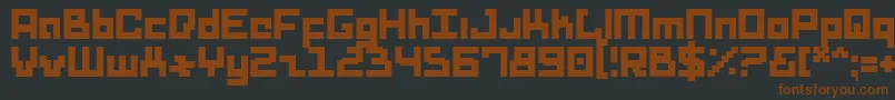 Drids Font – Brown Fonts on Black Background