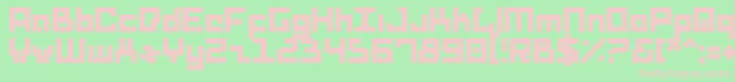 Drids Font – Pink Fonts on Green Background