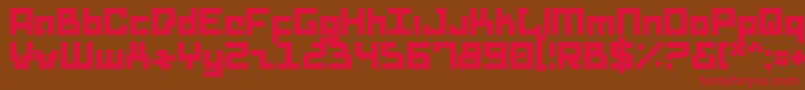 Drids Font – Red Fonts on Brown Background