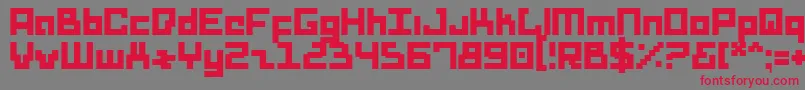 Drids Font – Red Fonts on Gray Background