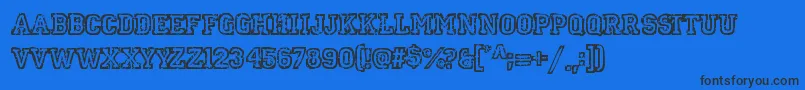 Spotevent Font – Black Fonts on Blue Background
