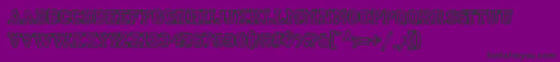 Шрифт Spotevent – чёрные шрифты на фиолетовом фоне