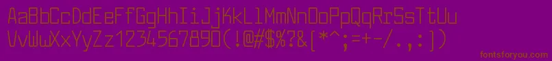 LarabiefontcdRegular Font – Brown Fonts on Purple Background