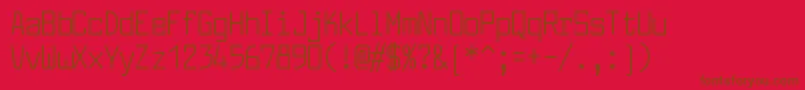 LarabiefontcdRegular Font – Brown Fonts on Red Background