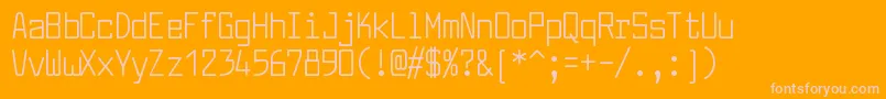 LarabiefontcdRegular Font – Pink Fonts on Orange Background