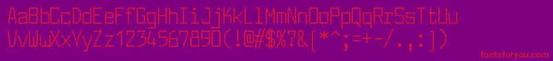 LarabiefontcdRegular Font – Red Fonts on Purple Background