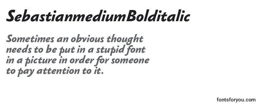 SebastianmediumBolditalic Font