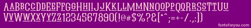 Quasikl Font – Pink Fonts on Purple Background