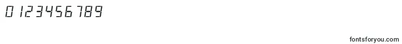 フォントMyblueroom – 数字と数値のためのフォント