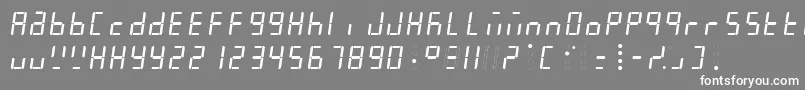 Myblueroom Font – White Fonts on Gray Background