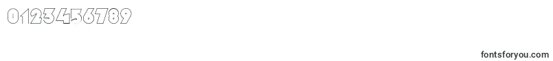 MekonOutlinealt Font – Fonts for Numbers and Digits