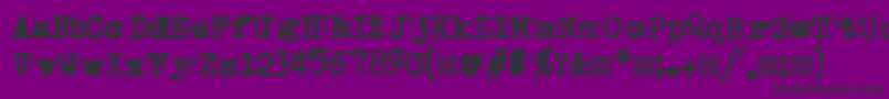 DoubleStudio Font – Black Fonts on Purple Background