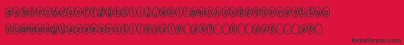 MoneyShot Font – Black Fonts on Red Background