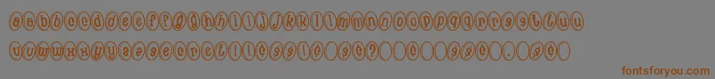MoneyShot Font – Brown Fonts on Gray Background