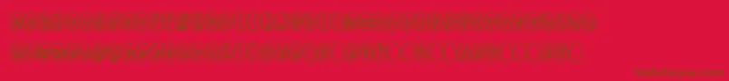 MoneyShot Font – Brown Fonts on Red Background