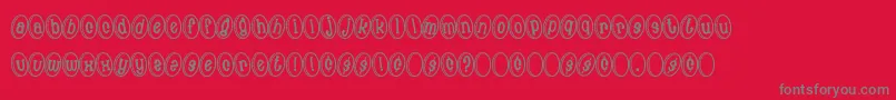 フォントMoneyShot – 赤い背景に灰色の文字