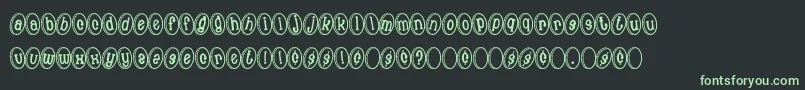 MoneyShot Font – Green Fonts on Black Background