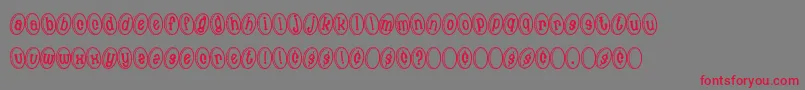 MoneyShot Font – Red Fonts on Gray Background