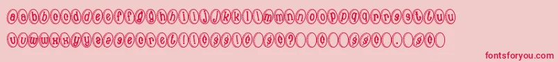 MoneyShot Font – Red Fonts on Pink Background