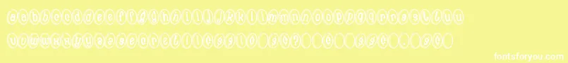 MoneyShot Font – White Fonts on Yellow Background