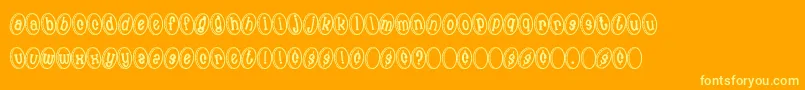 MoneyShot Font – Yellow Fonts on Orange Background