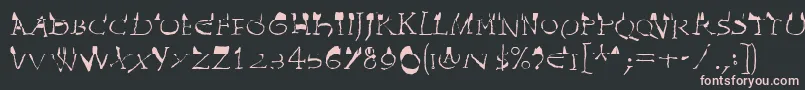 InvasionLtWilhelm Font – Pink Fonts on Black Background