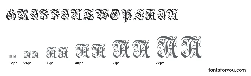 Griffintwoplain Font Sizes