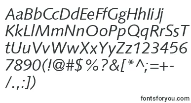 S841SansItalic font – Fonts Starting With S