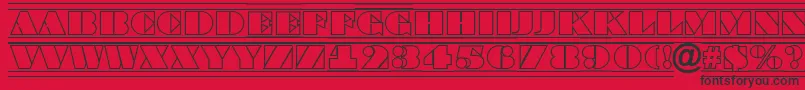 BraggatitulotldcfrRegular Font – Black Fonts on Red Background