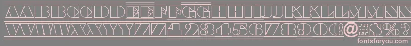 BraggatitulotldcfrRegular Font – Pink Fonts on Gray Background