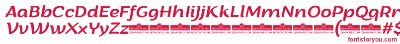 ArturoItalicTrial Font – Red Fonts on White Background