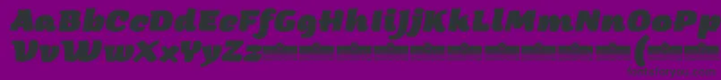 ArturoHeavyitalicTrial Font – Black Fonts on Purple Background