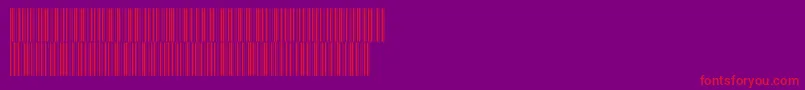 Intp48dmtt Font – Red Fonts on Purple Background