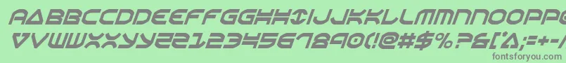 Oberoncondital Font – Gray Fonts on Green Background