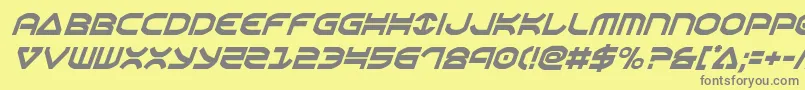 Oberoncondital Font – Gray Fonts on Yellow Background