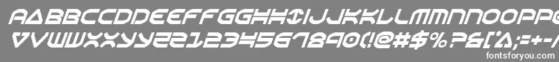 Oberoncondital Font – White Fonts on Gray Background