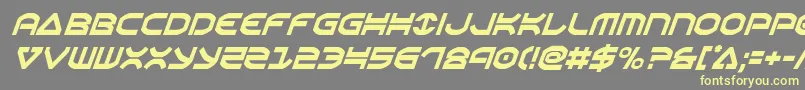Oberoncondital Font – Yellow Fonts on Gray Background