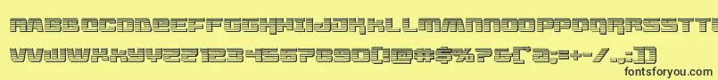 Livewiredchrome Font – Black Fonts on Yellow Background