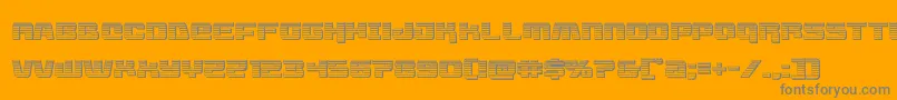 Livewiredchrome Font – Gray Fonts on Orange Background