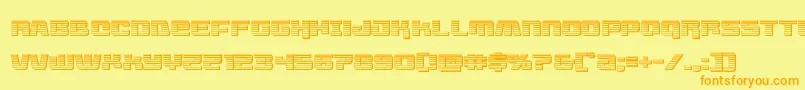 Livewiredchrome Font – Orange Fonts on Yellow Background