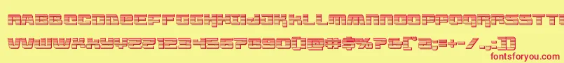 Livewiredchrome Font – Red Fonts on Yellow Background