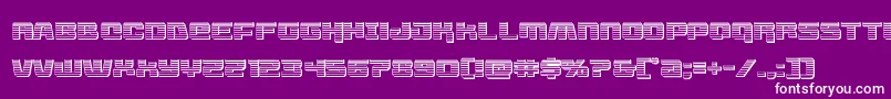 Шрифт Livewiredchrome – белые шрифты на фиолетовом фоне