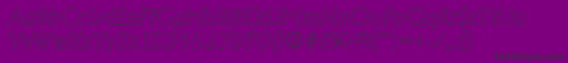 AdelonoutlineItalic-Schriftart – Schwarze Schriften auf violettem Hintergrund