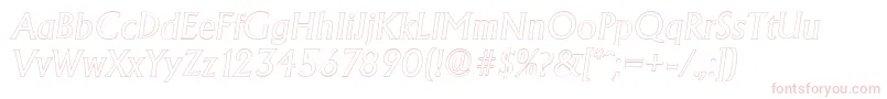 AdelonoutlineItalic Font – Pink Fonts