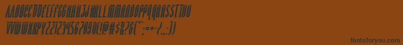 Devilsummonerlaserital Font – Black Fonts on Brown Background
