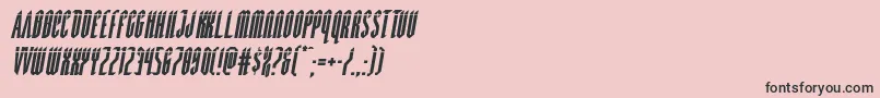Devilsummonerlaserital Font – Black Fonts on Pink Background