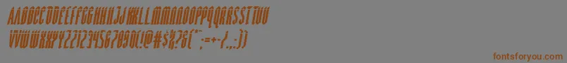 Devilsummonerlaserital Font – Brown Fonts on Gray Background