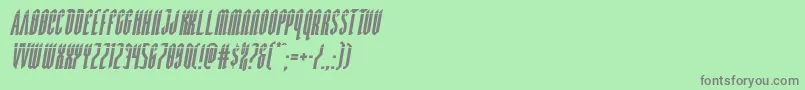 Devilsummonerlaserital Font – Gray Fonts on Green Background